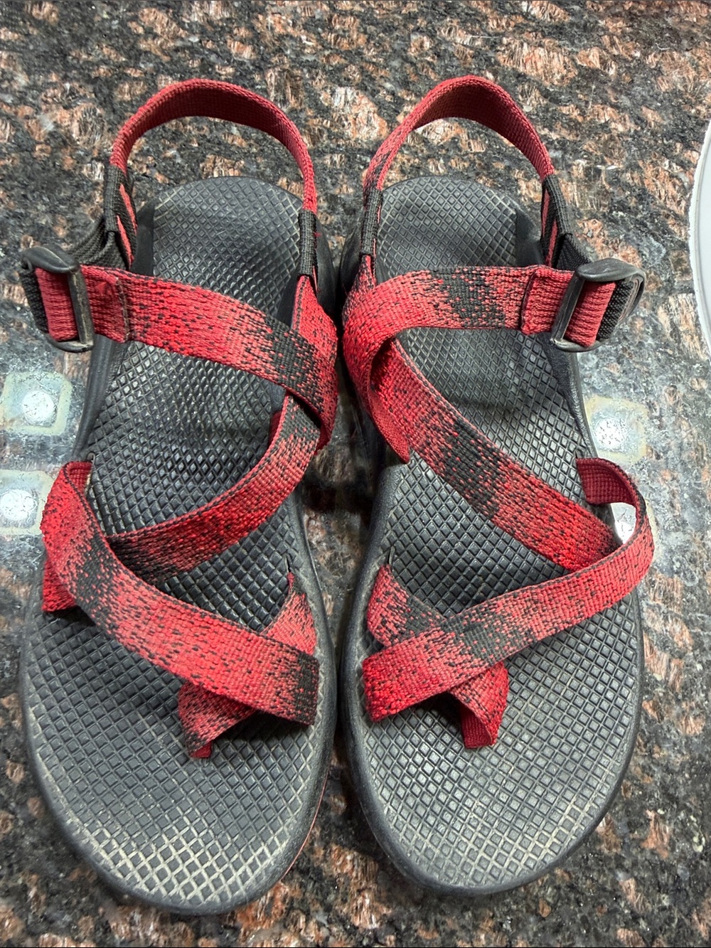 Chaco’s Red Strappy Outdoor Sandals